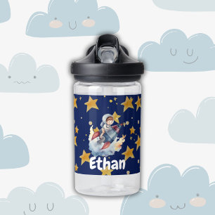 Personalised Space Adventure Water Bottle for Kids