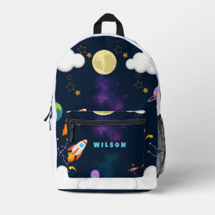 Personalised Space Backpack for Kids