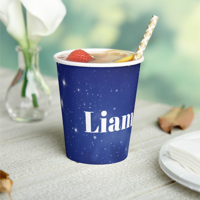 Personalised Space Birthday Party Cup (Insitu)