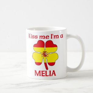 Personalised Spanish Kiss Me I'm Melia Coffee Mug