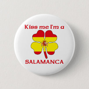 Personalised Spanish Kiss Me I'm Salamanca 6 Cm Round Badge