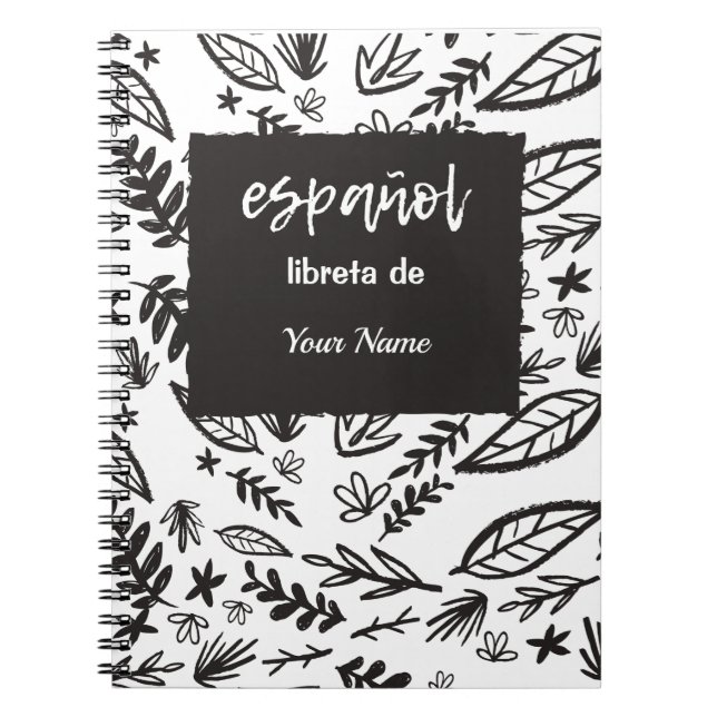 Personalised Spanish Notebook for Classes (Front)