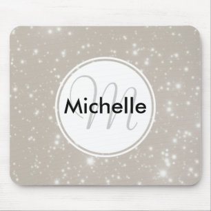 Personalised Sparkles in the Night Sky Mouse Pad