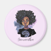 Personalised Sparkling African American Woman