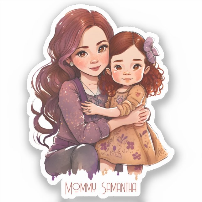 Personalised Sparkly Mother and Daughter (Front)
