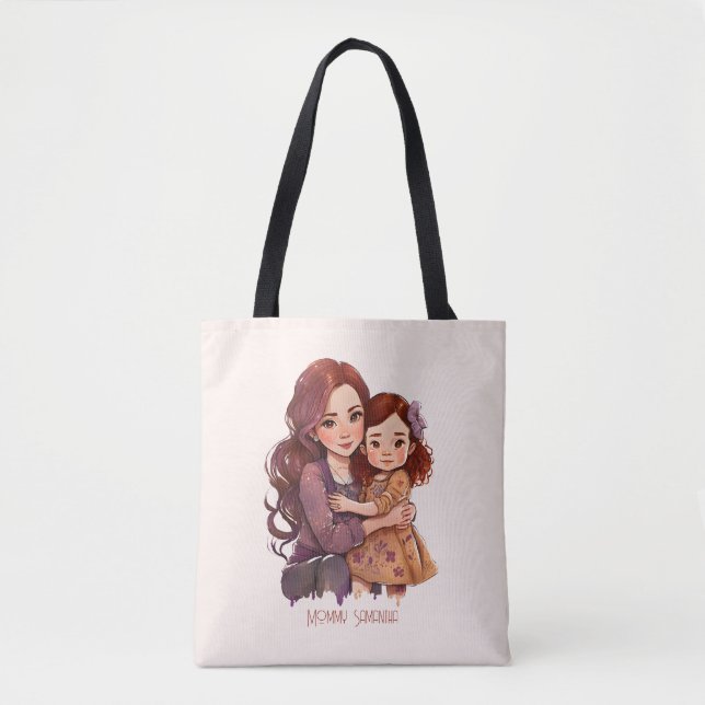 Personalised Sparkly Mother and Daughter Tote Bag (Front)