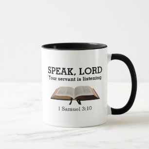 Personalised SPEAK LORD Christian Mug
