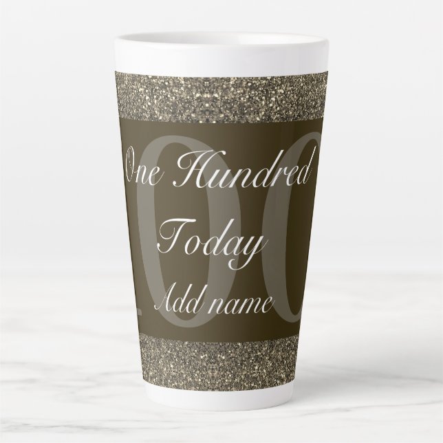 personalised special birthday mug gift 100th (Front)