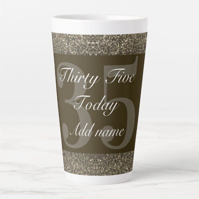 personalised special birthday mug gift 35th (Front)