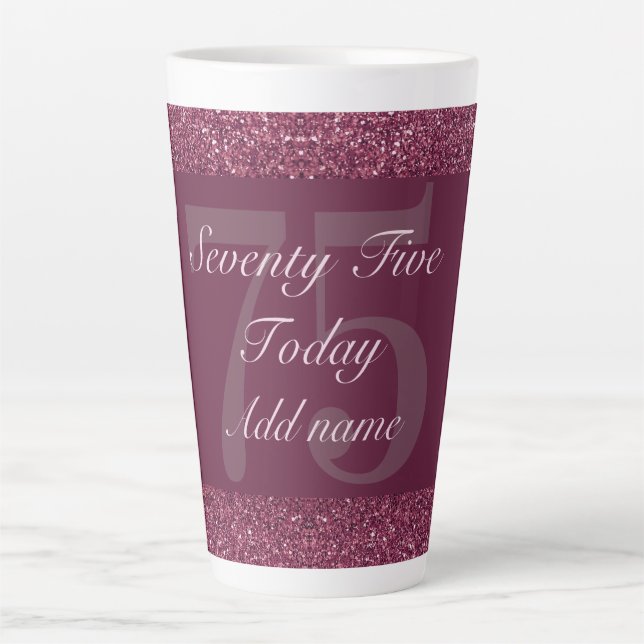 personalised special birthday mug gift 75th (Front)