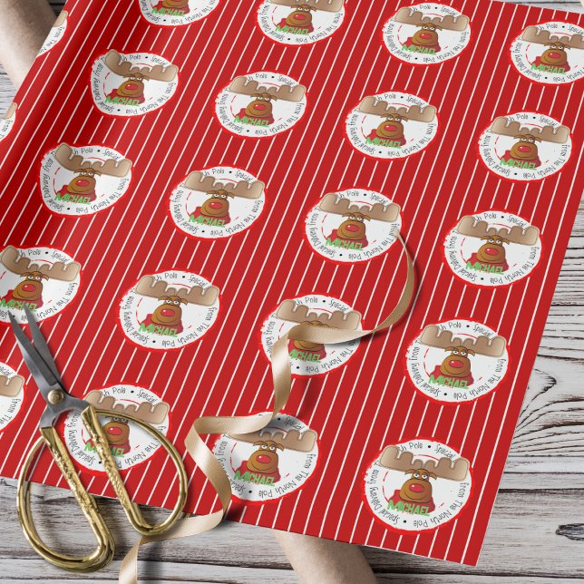 Personalised Special Delivery For Children Rudolph Wrapping Paper (Creator Uploaded)