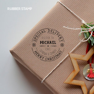 Personalised Special Delivery Grandparents Gift Self-inking Stamp