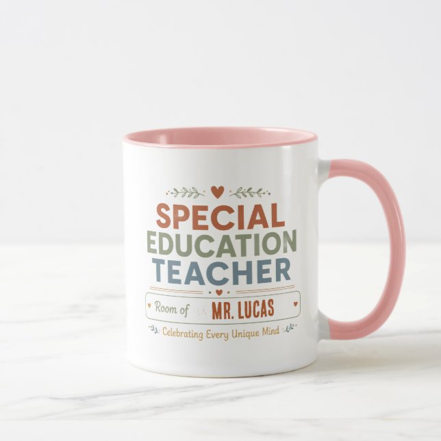 Personalised Special Education Teacher Coffee Mug  (Right)