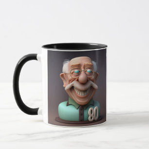 Personalised Special Funny 80years old Birthday Mug