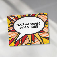 Personalised Speech Bubble Fun Retro Comic Book
