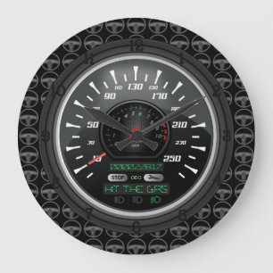 Personalised Speedometer Large Clock