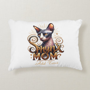Personalised Sphynx Cat Mum Mother's Day Decorative Cushion