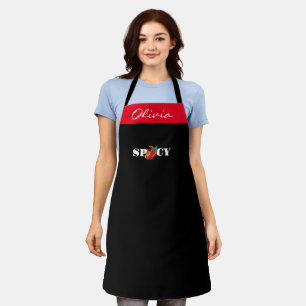 Personalised Spicy Chilli Cookoff Champion - Women Apron
