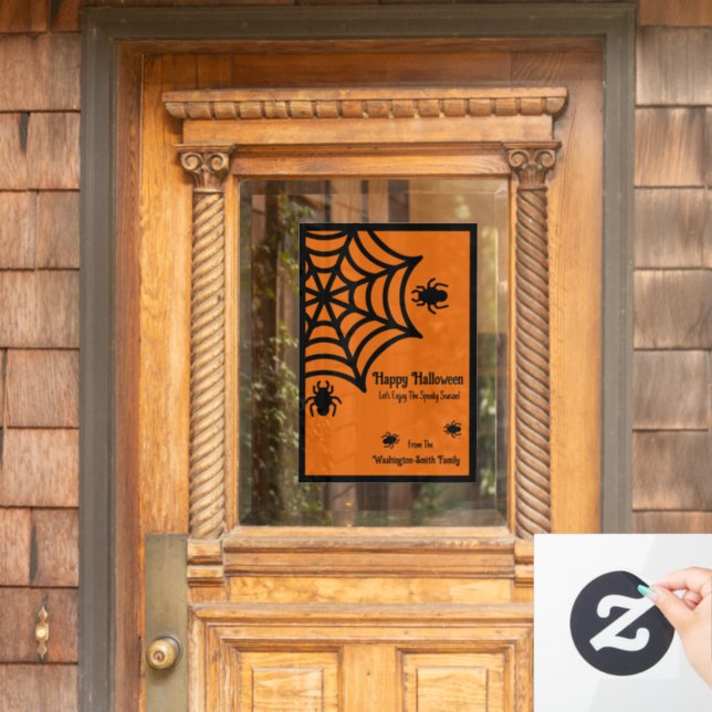 Personalised Spiderweb Halloween (Home Door)