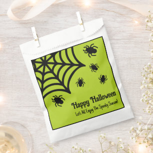 Personalised Spiderweb Halloween Favour Bag
