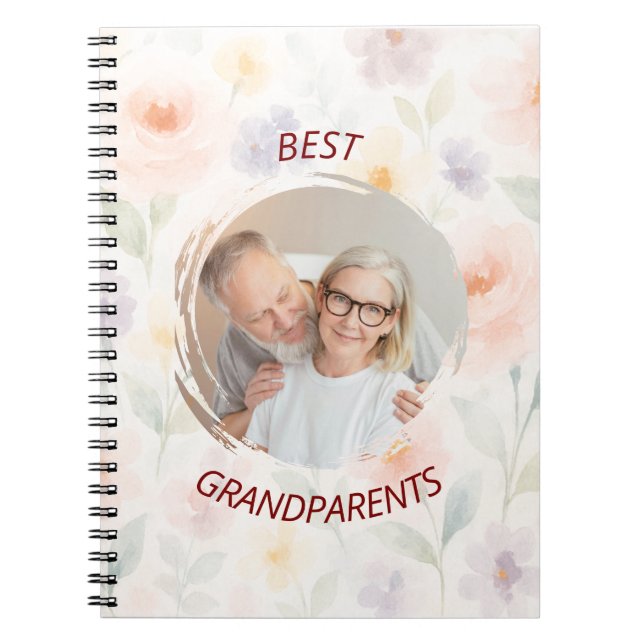 Personalised Spiral Notebook | Best Grandparents (Front)