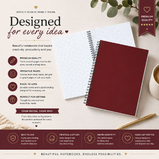 Personalised Spiral Notebook Journal