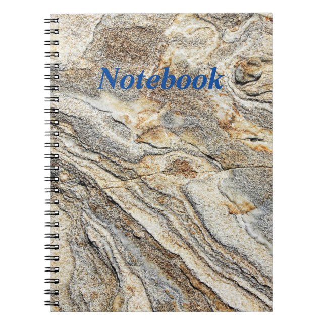 Personalised Spiral Notebook with Black and White  (Front)
