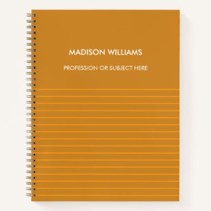 Personalised Spiral Notebook with Custom Name