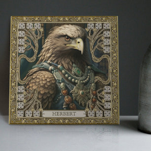 Personalised Spirit Eagle Tribal Altarpiece Ceramic Tile