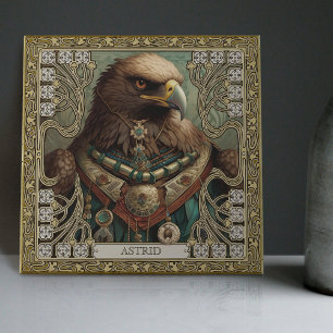 Personalised Spirit Eagle Tribal Altarpiece Ceramic Tile