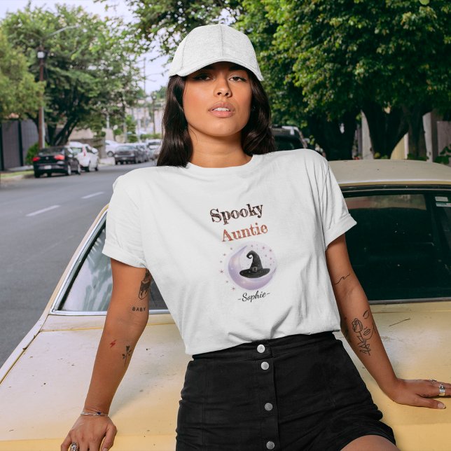 Personalised Spooky Auntie – Halloween Shirt (Creator Uploaded)