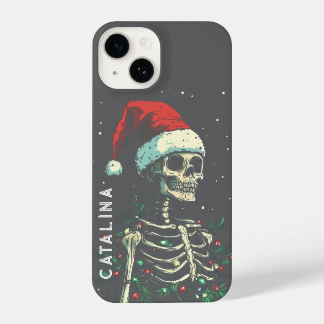 Personalised Spooky Christmas iPhone Case (Back)