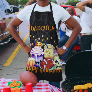 Personalised Spooky for Sports Fans Halloween Men Apron