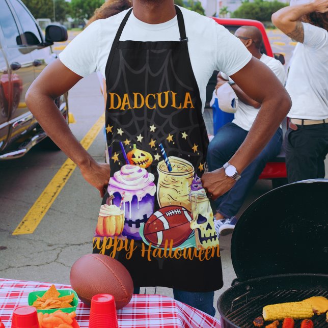 Personalised Spooky for Sports Fans Halloween Men Apron (Creator Uploaded)