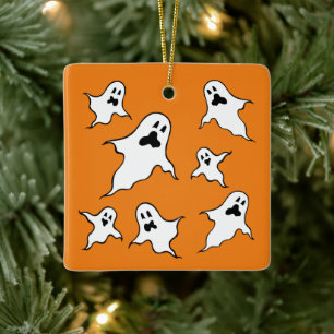 Personalised Spooky Halloween Ghosts Tree Ornament