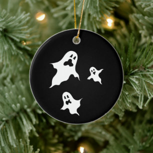 Personalised Spooky Halloween Ghosts Tree Ornament