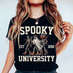 Personalised Spooky Halloween Group College Party T-Shirt