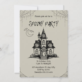 Personalised Spooky Halloween Invitations