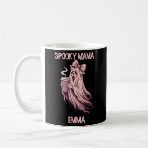 Personalised Spooky Mama Coquette Coffee Ghost Mug