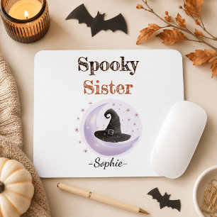 Personalised Spooky Sister Mousepad