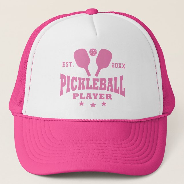 Personalised Sport Pickleball Player Trucker Hat (Front)