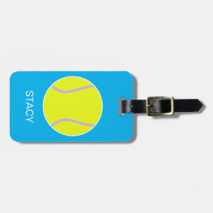 Personalised Sport Tennis ball Luggage Tag