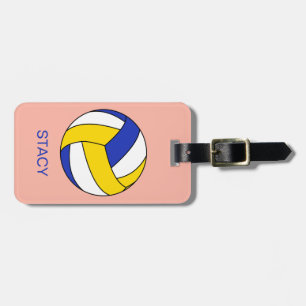 Personalised Sport Volleyball ball Luggage Tag