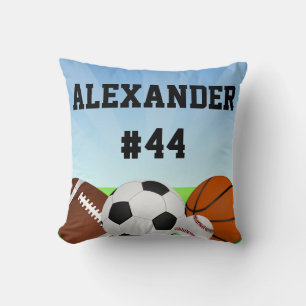 Personalised Sports All-Star Custom Name Pillow