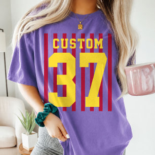 Personalised Sports Apparel with Name and Number T-Shirt