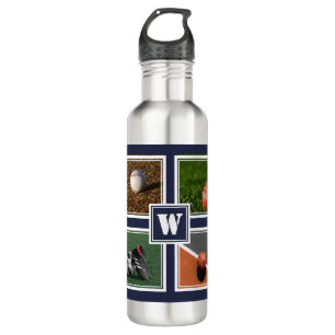 Personalised SPORTS BALLS Custom Template Blue 710 Ml Water Bottle