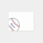 Personalised Sports Baseball Post It Notes Gift