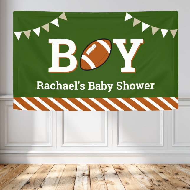Personalised Sports Boy Football Baby Shower Banner (Creator Uploaded)