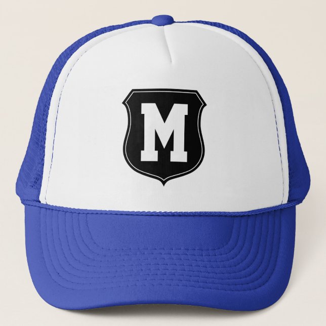 Personalised sports cap | Hat with custom letter (Front)