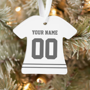 Personalised Sports Jersey Style Ornament